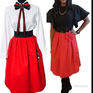 Custom handmade Ankara skirt by Urban Glam measure at waist 30" 28 1/2"L